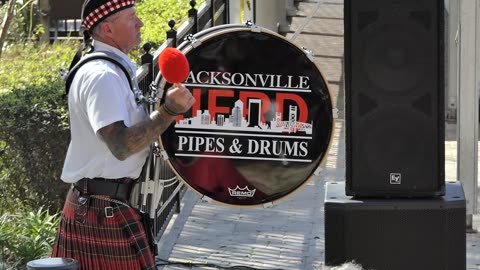 Jacksonville Pipes and Drums Entrance 2025 Mount Dora Scottish Highland Festival