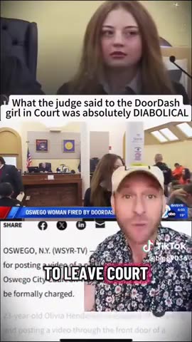 What the judge said to the DoorDash girl in Court was absolutely DIABOLICAL
