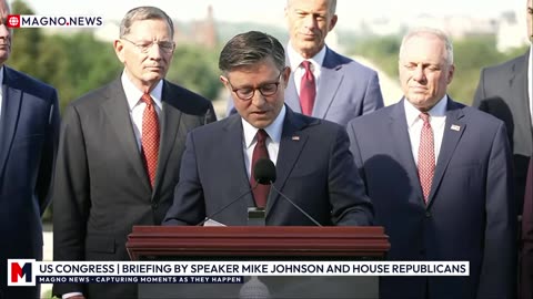 🇺🇸 Speaker Johnson and Leader Thune Briefing on Democrats' Shutdown of Government [LIVE]