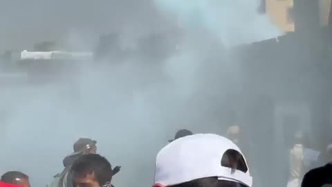 Security forces deploy tear gas on Gen Z anti-government protesters attempting to breach