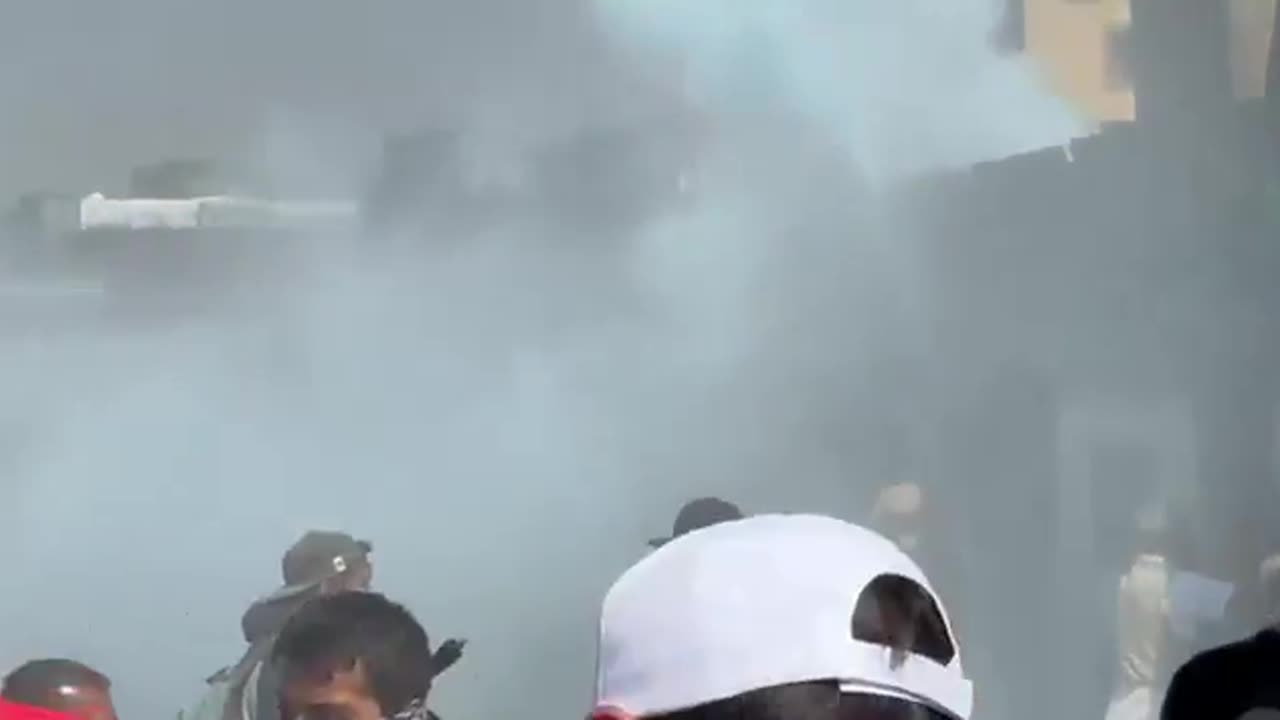 Security forces deploy tear gas on Gen Z anti-government protesters attempting to breach