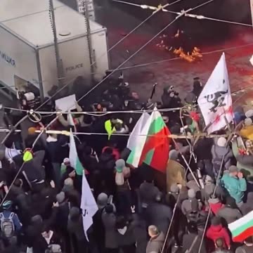 EU HQ in bulgaria gets a taste of uprising