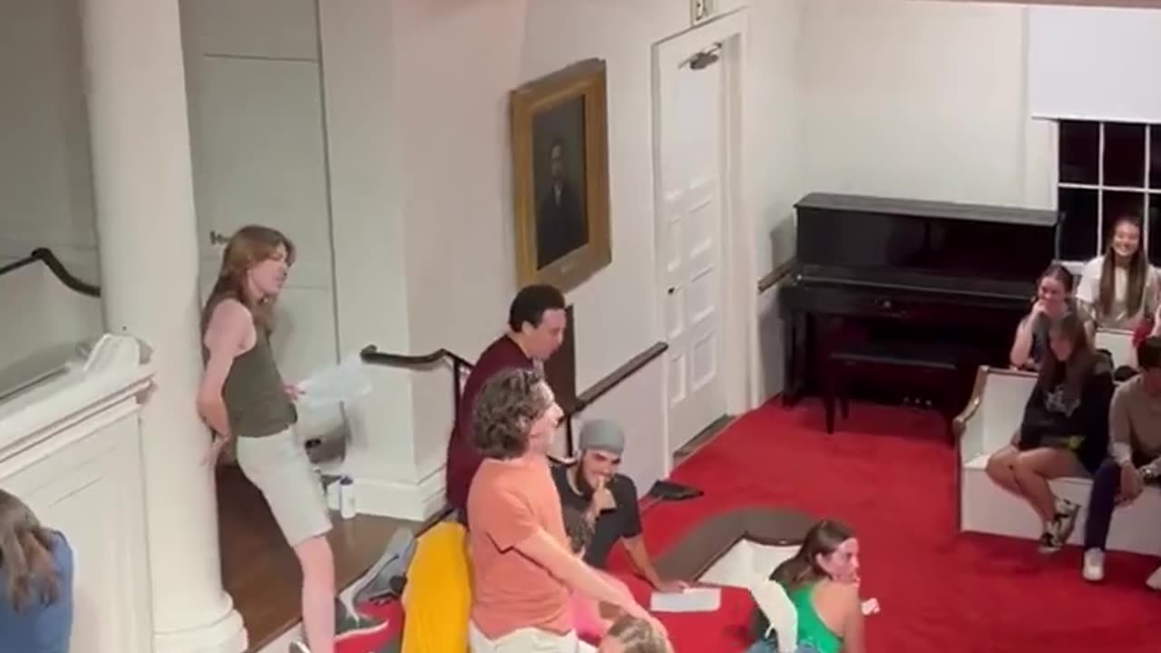 Students at Amherst College in Massachusetts captured on video simulating s*x acts