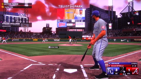 MLB The Show: Kansas City Royals vs Atlanta Braves (S22 G105)