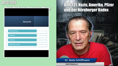 🪻Boschimo vom 30.12.2025 Unit-731, Nazis, America, Pfizer, und der Nürnberger Kodex