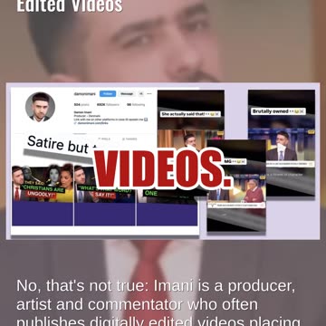 Fact Check: Damon Imani Has NEVER Been On 'The View' -- Posts Satirical Edited Videos