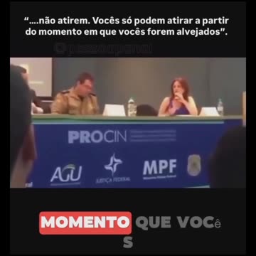 Olha o que essa louca falou para os policiais 'Só pode atirar depois que cair " 🤡