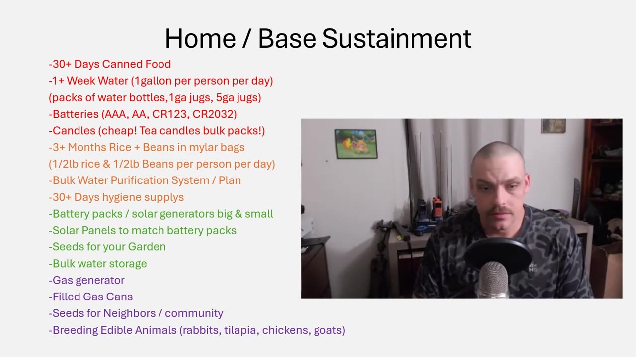 Intro 05- Gear List, what gear a prepared citizen needs_ Gear Part 1