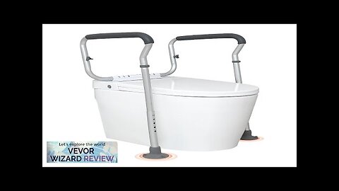 VEVOR Toilet Safety Rail Bathroom Toilet Seat Frame Adjustable Width & Height Review