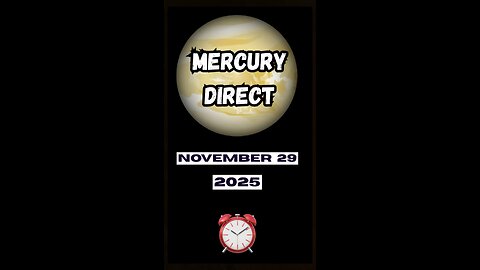 Mercury Retrograde Turns Direct