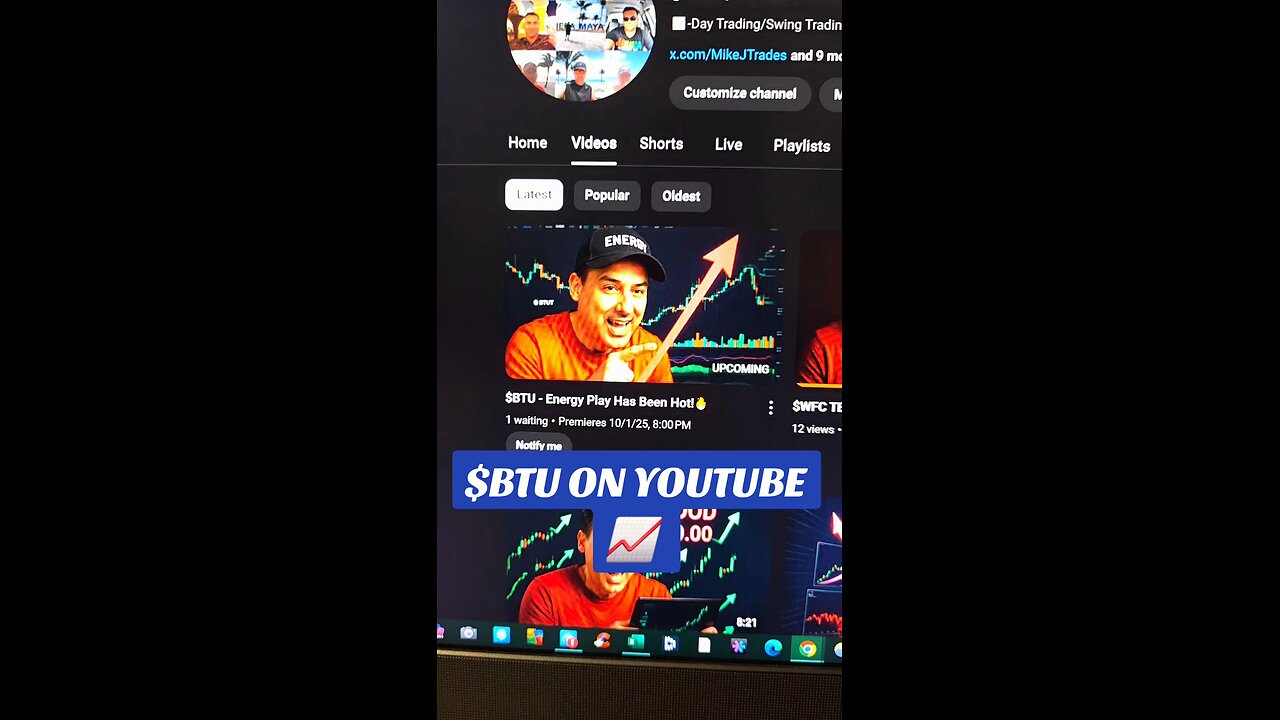 $BTU ON YOUTUBE 📈