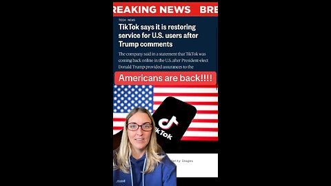 TikTok is just announced. They are bringingges TikTok back to the United States! Welcome back