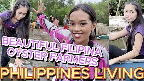 🇵🇭 Beautiful Filipina Oyster Farmer River Ladies & Permaculture OFF GRID ISLAND LIVING PHILIPPINES