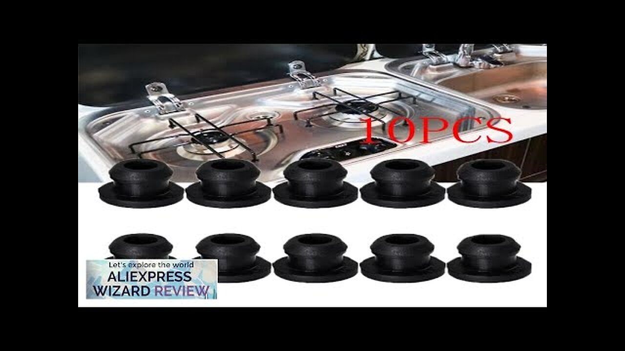 10Pcs Black Effective Reduce Scratches Heat Resistant RV Stove Grommet RV Car Review