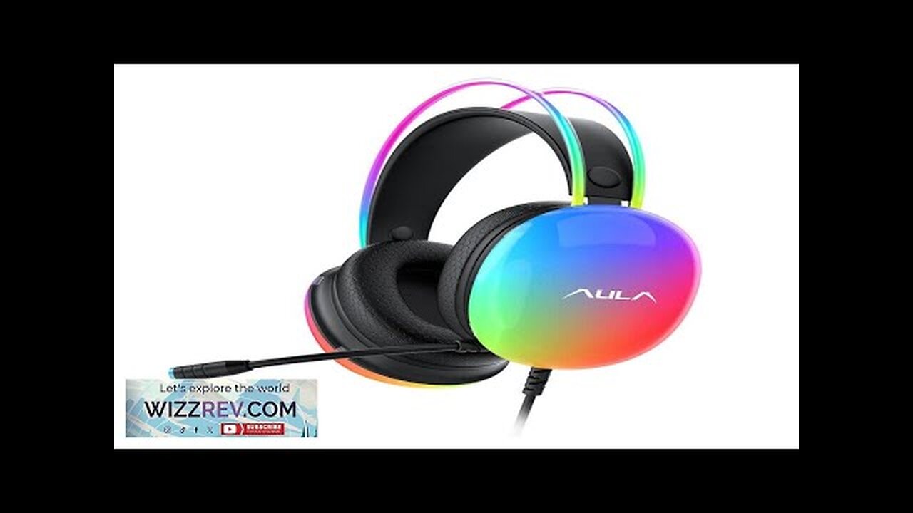 AULA S505 Gaming Headset USB Wired Headband Earphone RGB Light 50mm Large Review