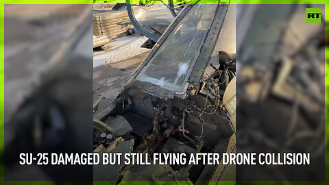Su-25 damaged but still flying after drone collision