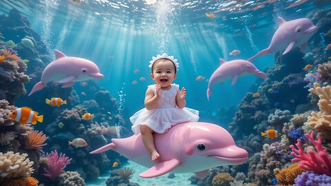 Dolphin Dreams: Baby's Underwater Adventure of Laughter!