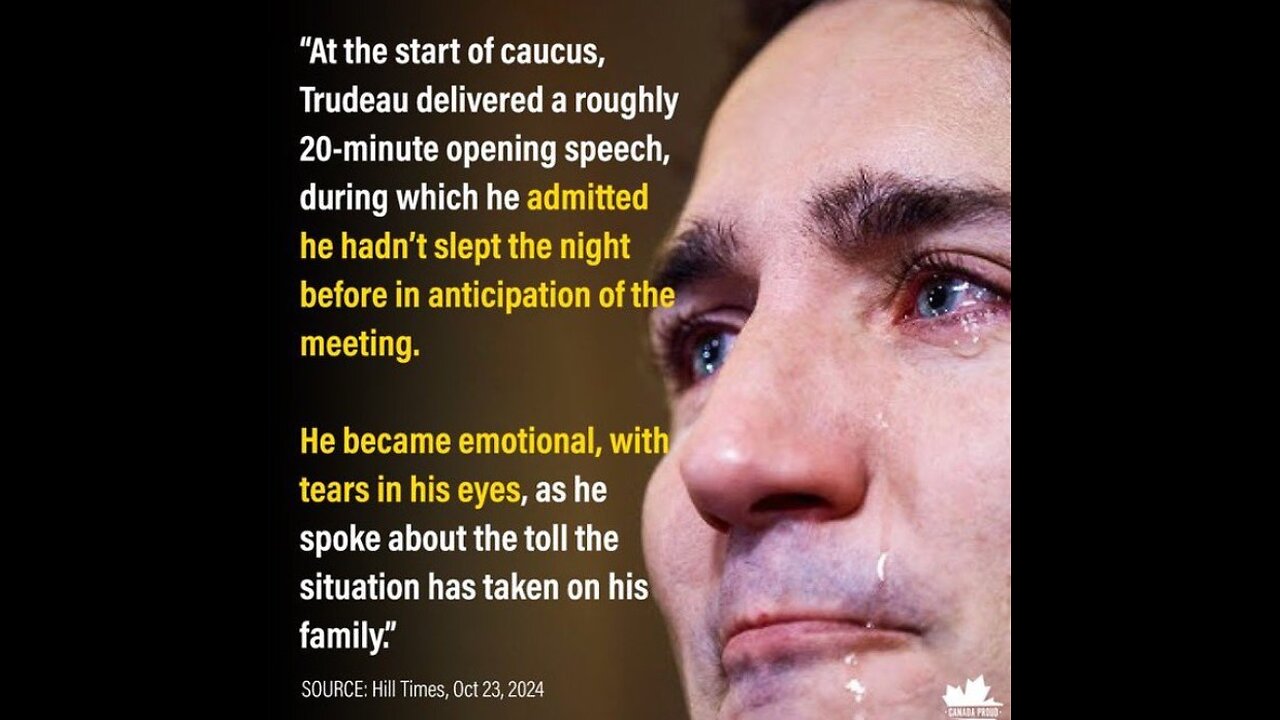 Mr asshole Trudeau first speech in South Korea bragging about crying and ruining Canada.