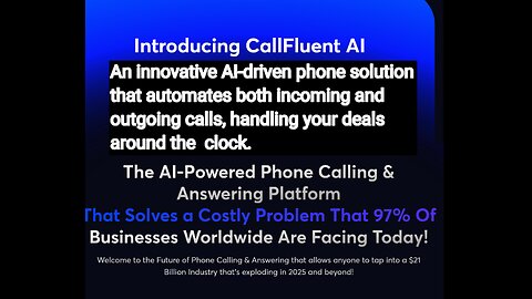 CallFluent AI Overview: Experience the next generation of sales automation with CallFluent AI