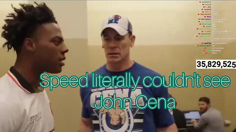 iShowSpeed unable to see John Cena