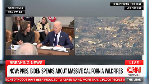 Awkward: Look On Kamala's Face After Biden Makes Really Bad Joke During Fire Presser Is Priceless