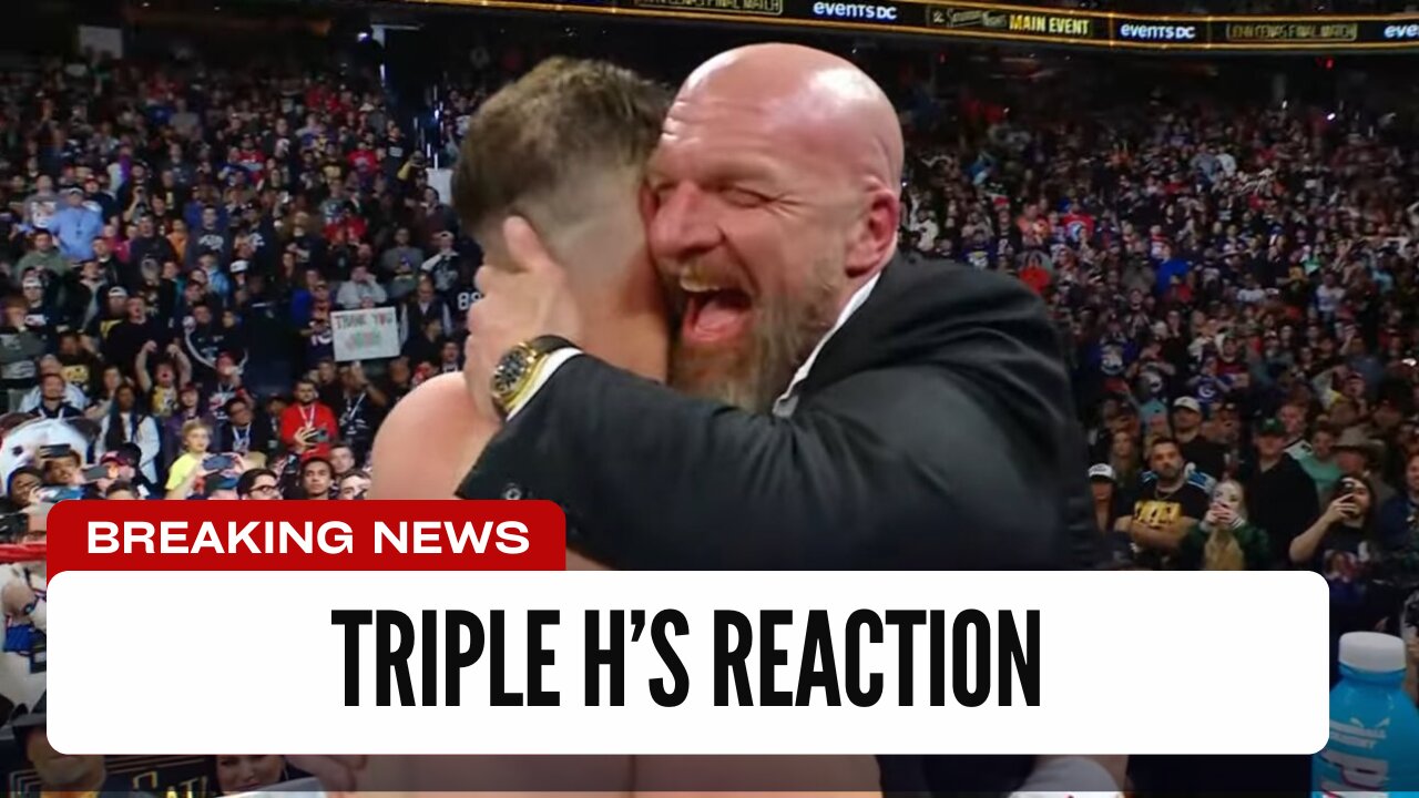 Here Is Triple H's Reaction To Cena Match Ending Revealed