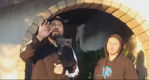 Scuffed Justin Carrey gets shoved and bitched by OG Geezer, told he's unwelcome