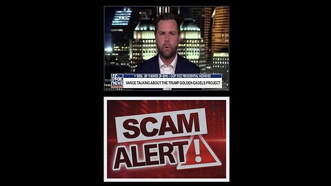 ⚠️SCAM ALERT⚠️ : FAKE JD VANCE on TRUMP GOLDEN EAGLE