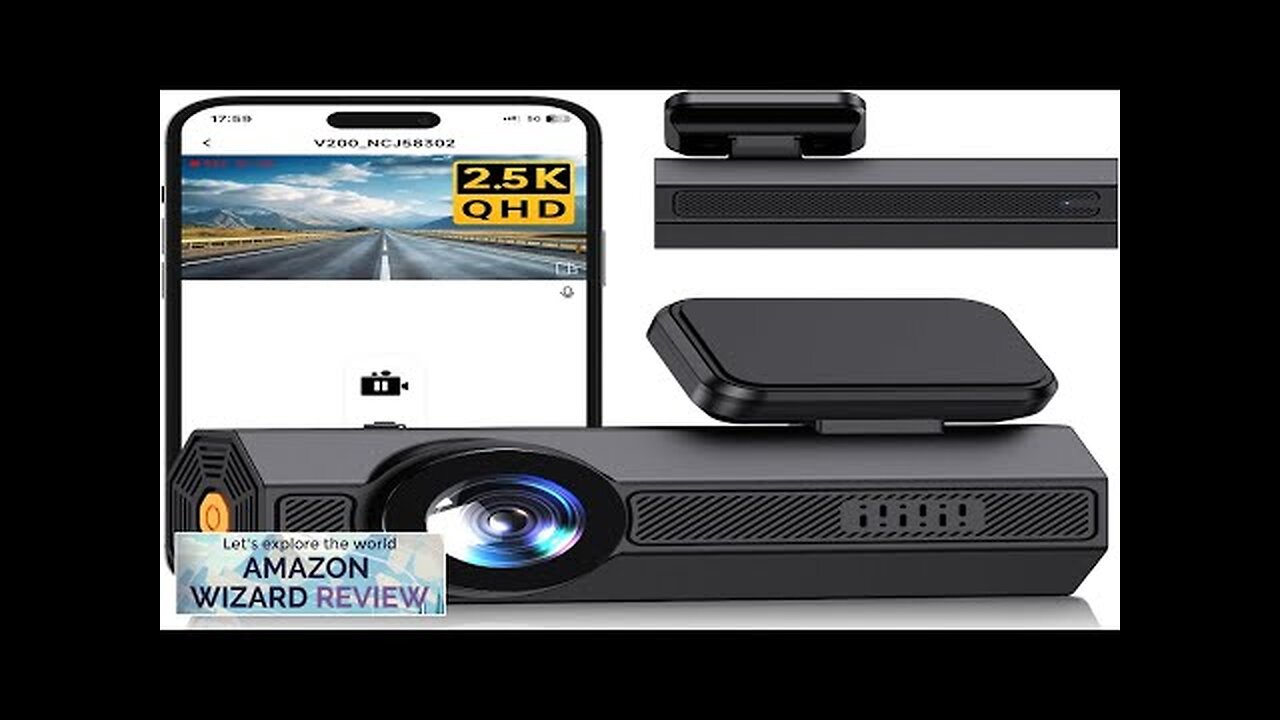 Dash Cam Front 2.5K: Mini Dash Cam for Cars 1440P Car Camera Review