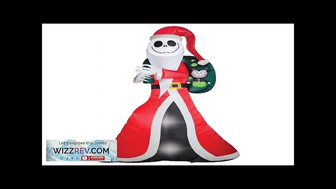 Jack Skellington Santa Inflatable Yard Decoration Review