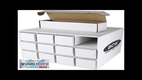 BCW Card House Storage Unit with 12-800 CT Boxes Trading Card Review