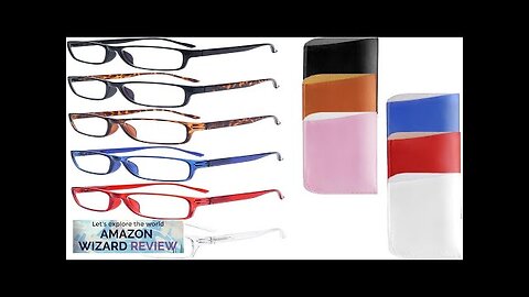 6 Pack Stylish Reading Glasses for Women Men Blue Light Blocking Square Review