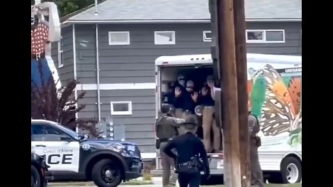 The Patriot Front caught in Uhaul truck.
