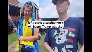 Leftist say assassination is ok, still happy Trump was shot