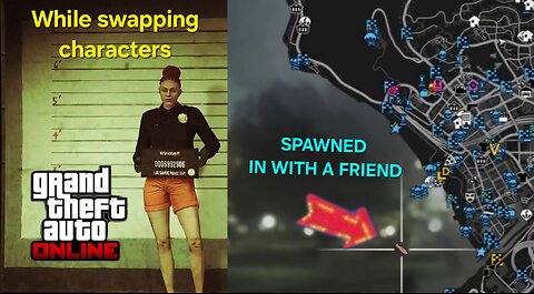 I accidentally ran into an old friend while swapping characters in GTA