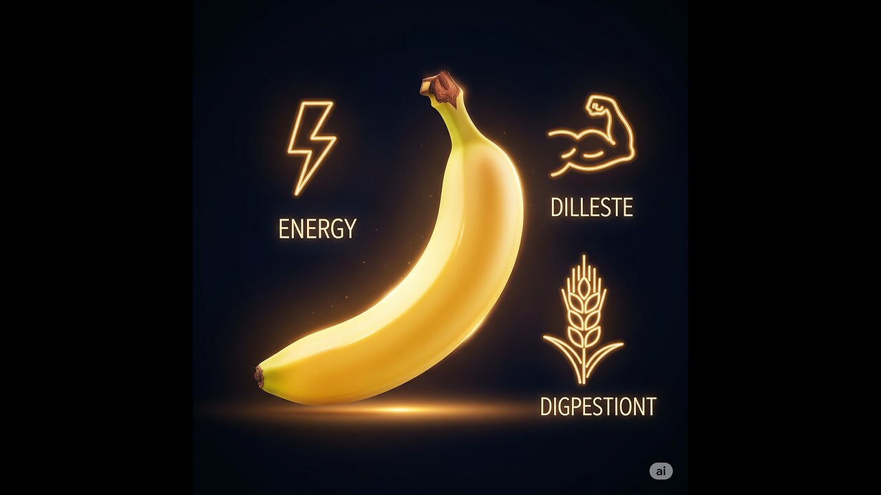 "The Ultimate Banana Power Boost: Energy, Strength & Digestion in ONE Snack!" 🍌⚡💪 #energyboost