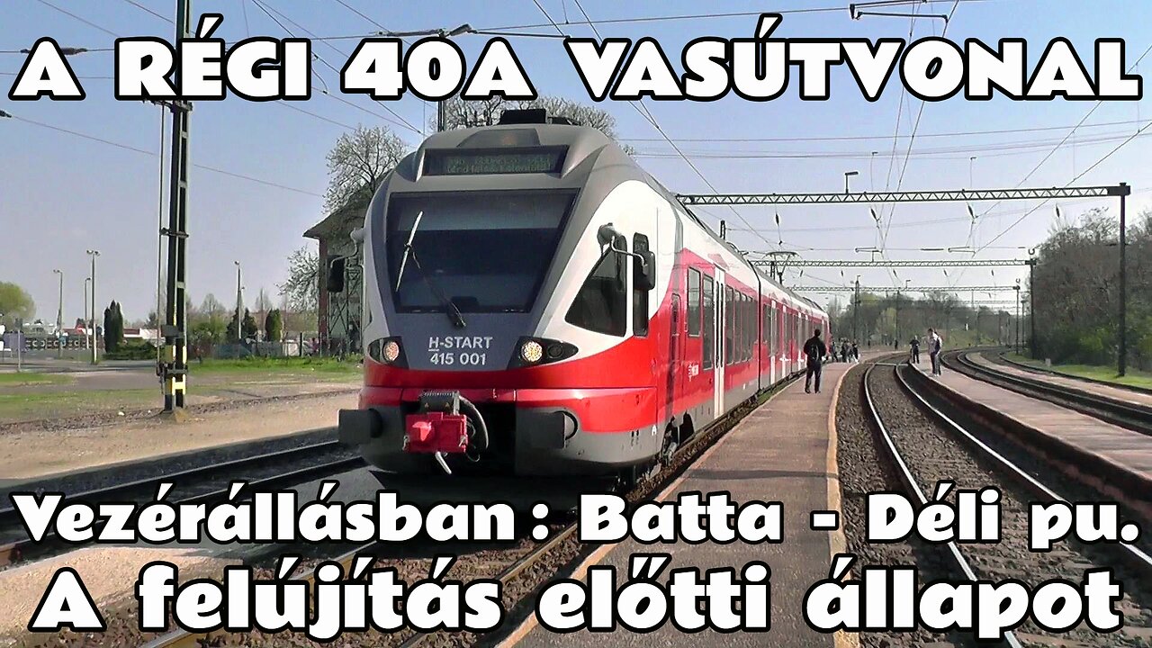 2017.04.03. Vezérállásban a 40a vasútvonalon, a felújítás kezdetén Százhalombatta -Déli pu.(415-001)