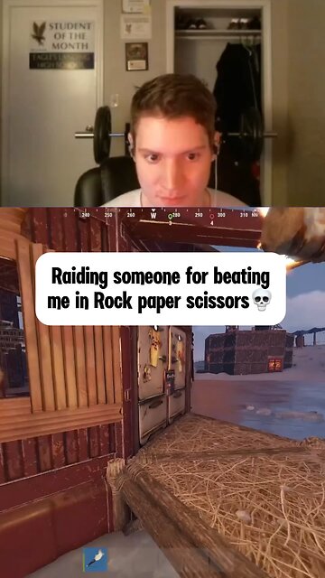 Raiding someone for beating me in Rock paper scissors