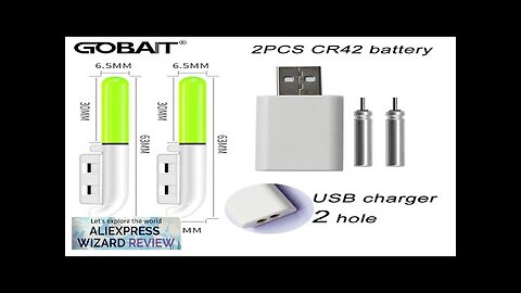 GOBAIT Fishing Light CR425 3.6V Lithium Battery USB Charge Kit Pesca Luminous Review