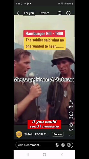 message from a veteran