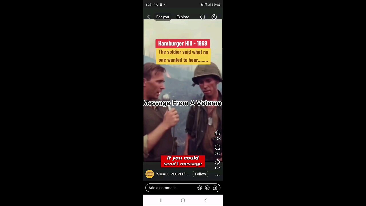 message from a veteran
