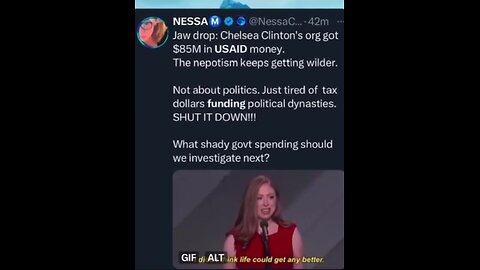 Corruption at USAID was so bad Chelsea Clinton was paid 85 million dollars, For What?