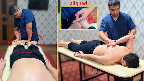 Legs Aligned with Full Body Massage ¦ ASMR Massage