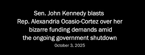 Sen. Kennedy slams the sh*t out of AOC and dem party
