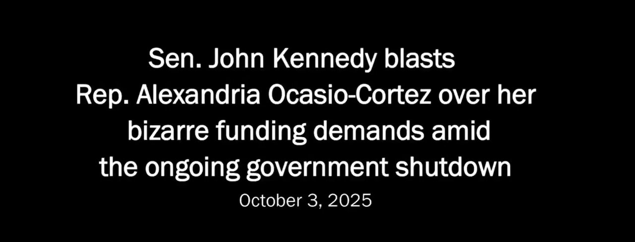Sen. Kennedy slams the sh*t out of AOC and dem party