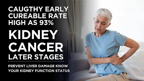 KIDNEY CANCER! CAUGHT EARLY RATE HIGH 95% IN LATER STAGES?