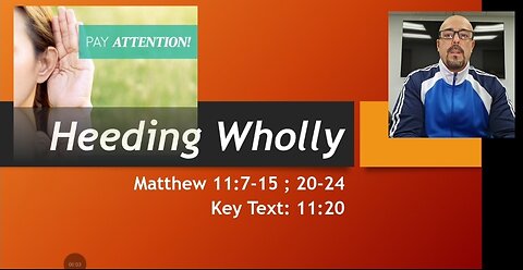 Heeding Wholly - Standard Lesson Commentary Sunday School Lesson - February 9 2025