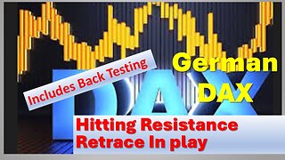 German DAX Hitting Resistance & RETRACE in play