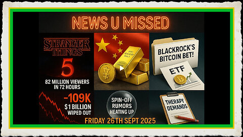 NEWS U MISSED WITH DREW DEMI FRIDAY 26TH SEPTEMBER 2025