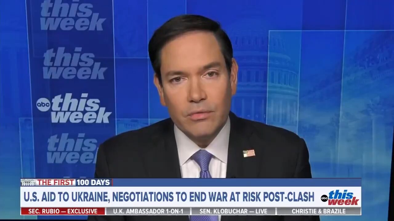 Rubio: You cannot end a war unless both sides come to the table